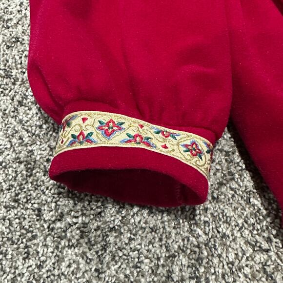 VANITY FAIR PETITES Vintage Half Zip Up Long Sleeve Winter Nightgown Robe Size M - Picture 8 of 8